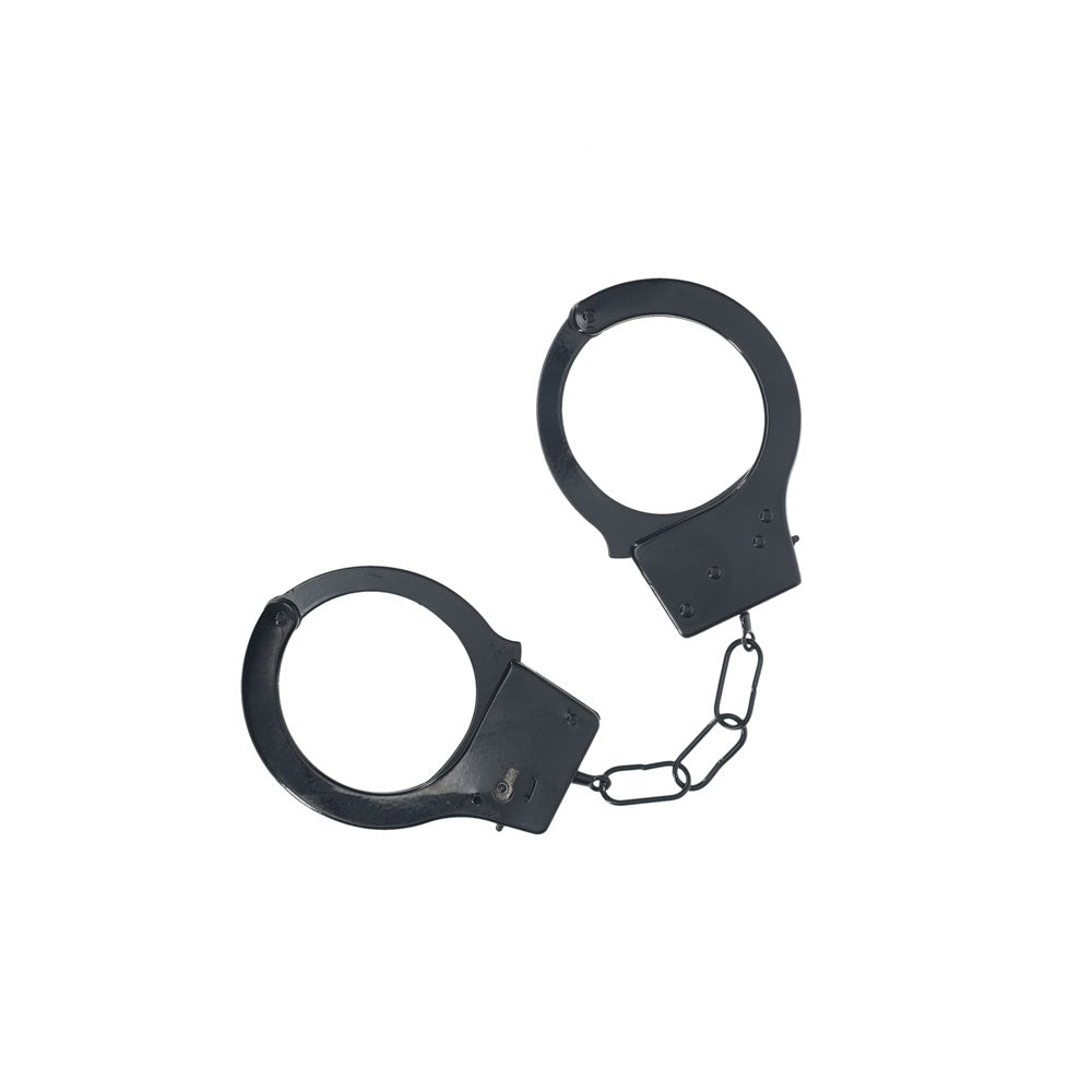 OUCH! Classic Metal Cuffs - Black - Black Restraints Shots Toys